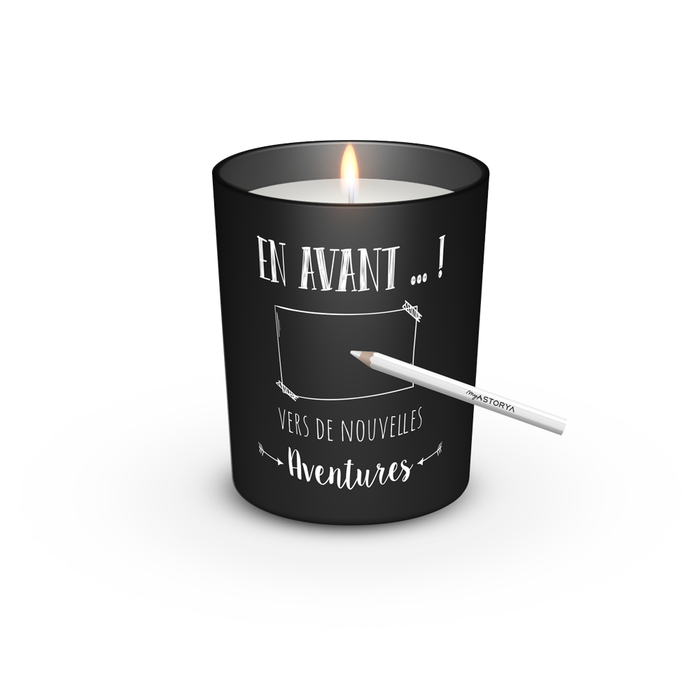 Bougie ardoise Départ