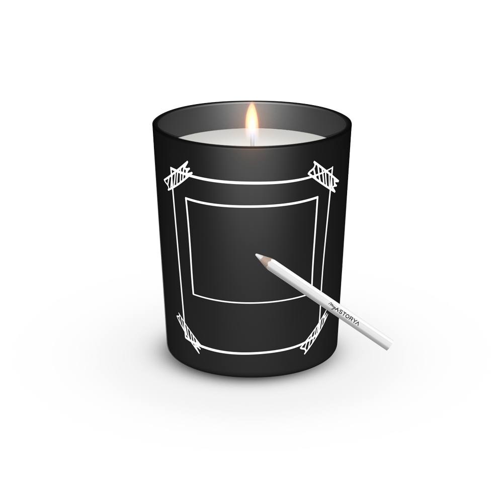 Bougie ardoise Cadre