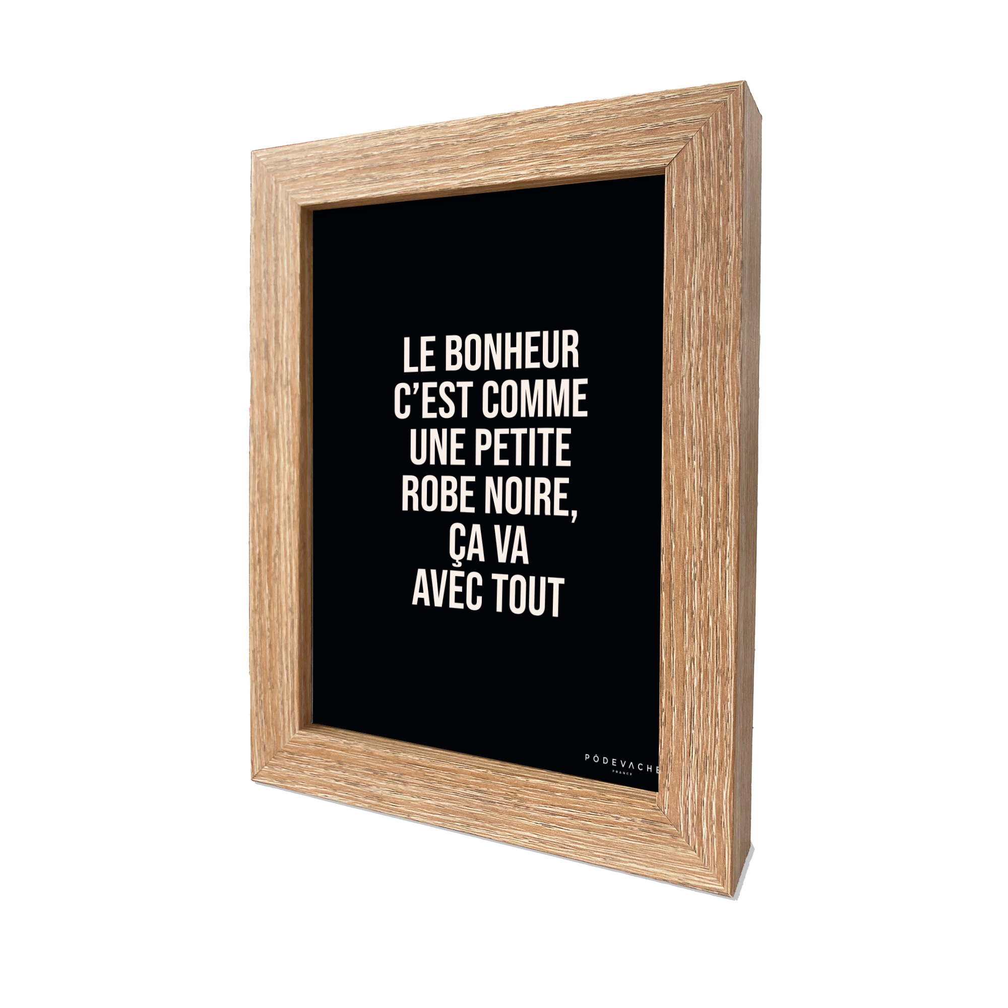 Carte postale message Robe Noire