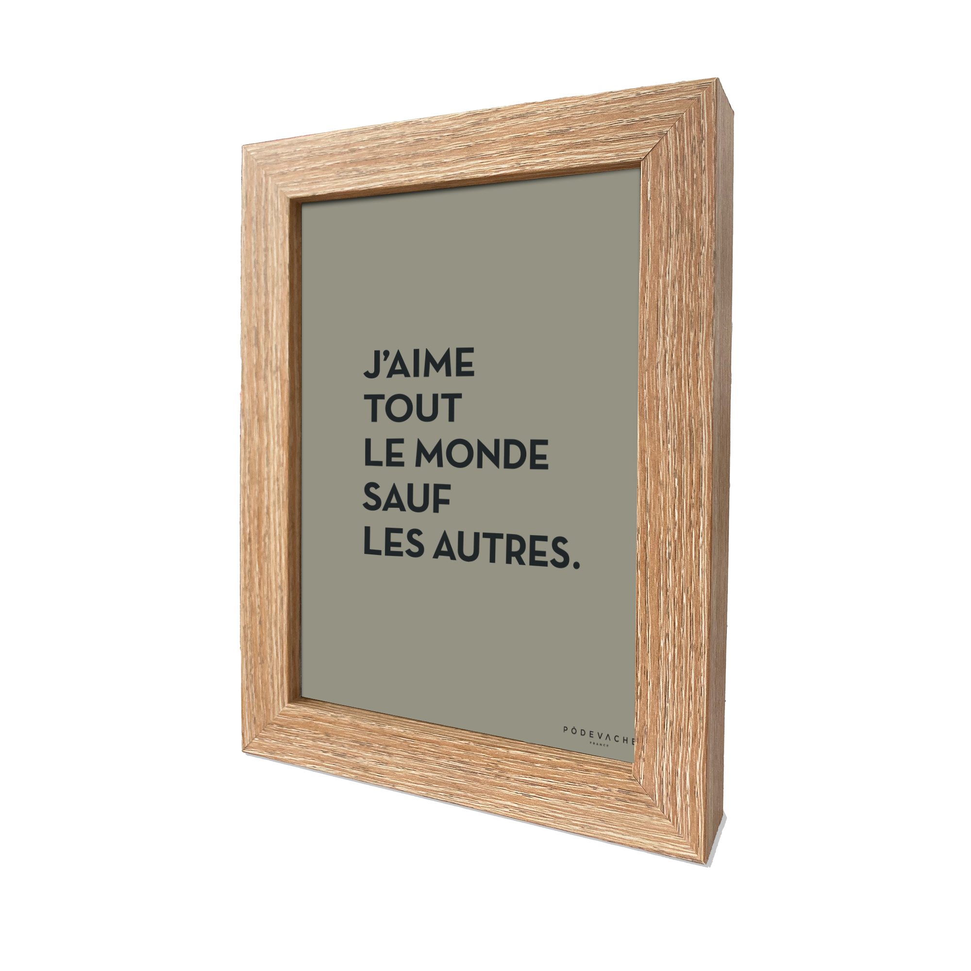 Carte postale message J'aime tout le monde