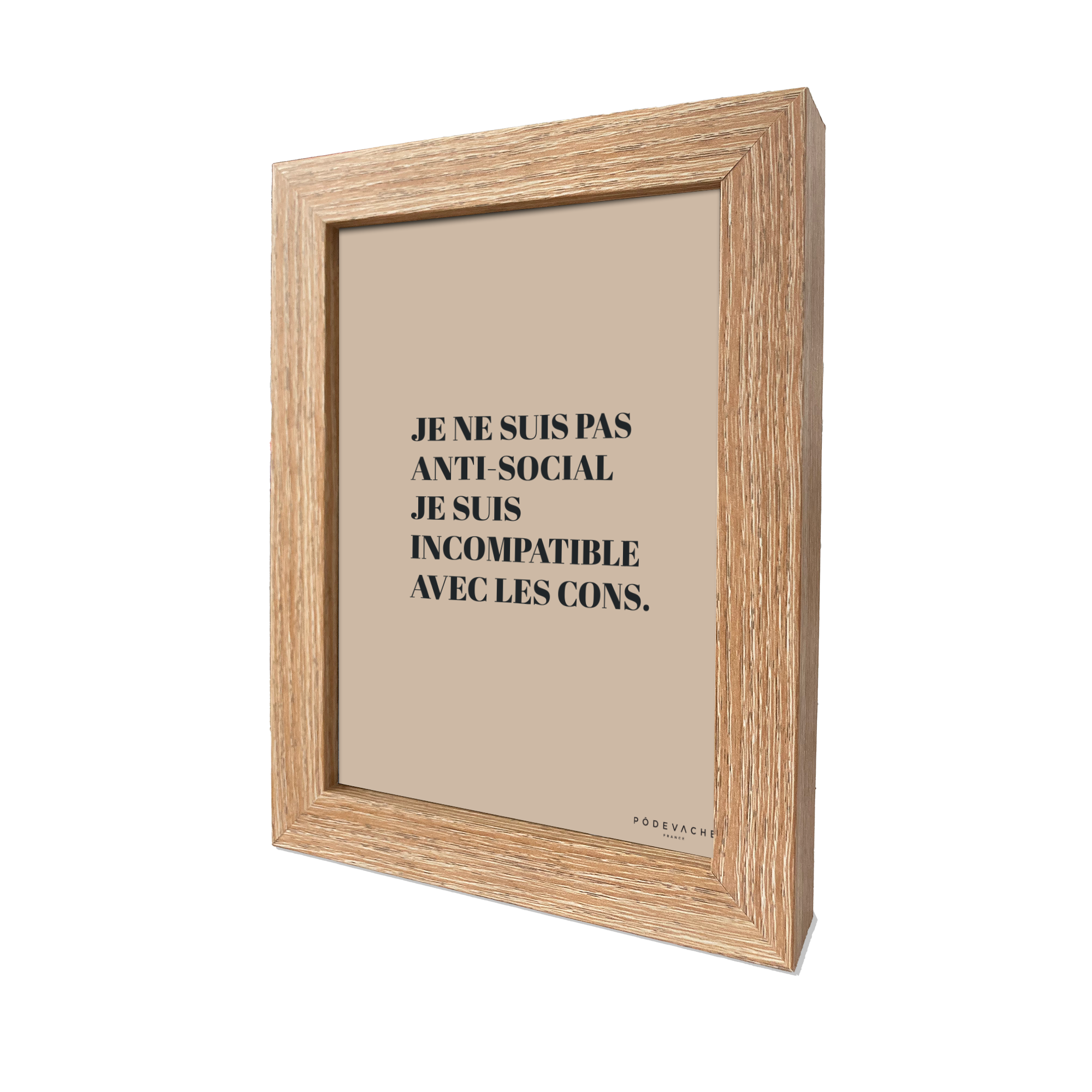 Carte postale message Anti Social