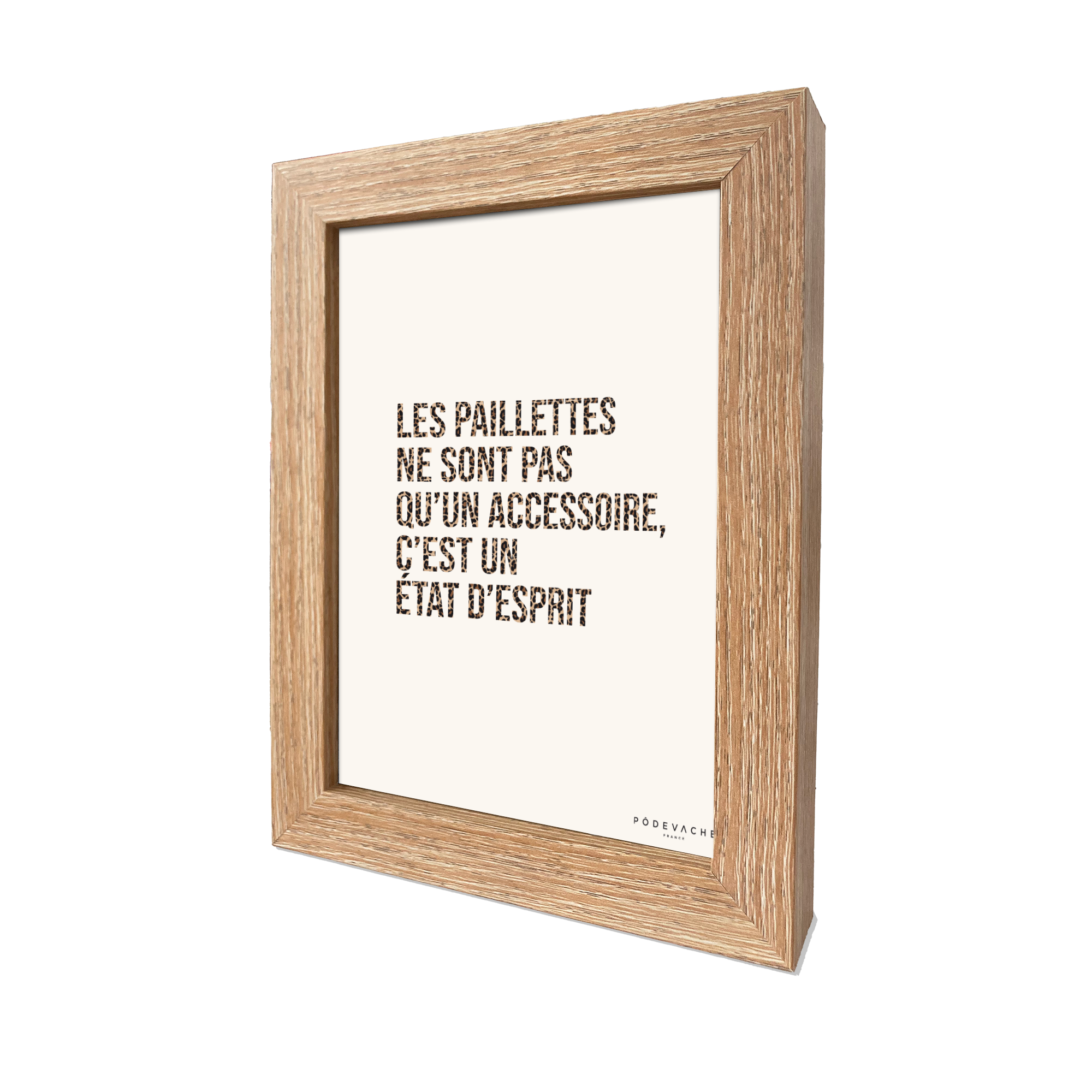 Carte postale message Paillettes