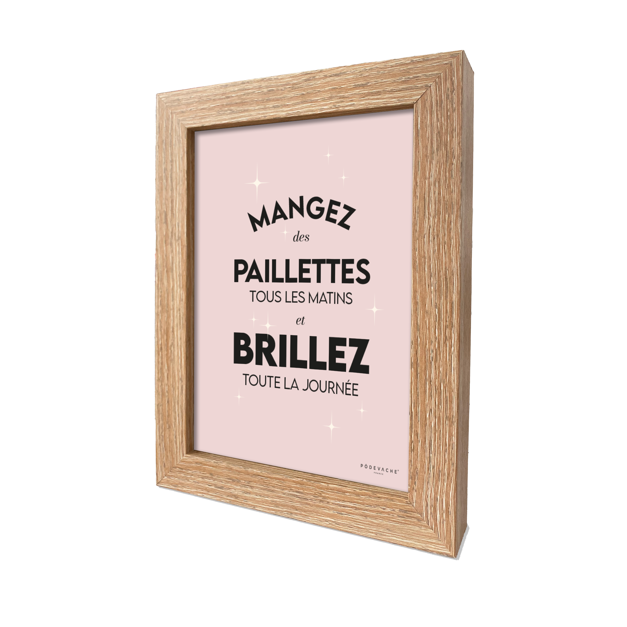 Carte postale message Mangez des Paillettes