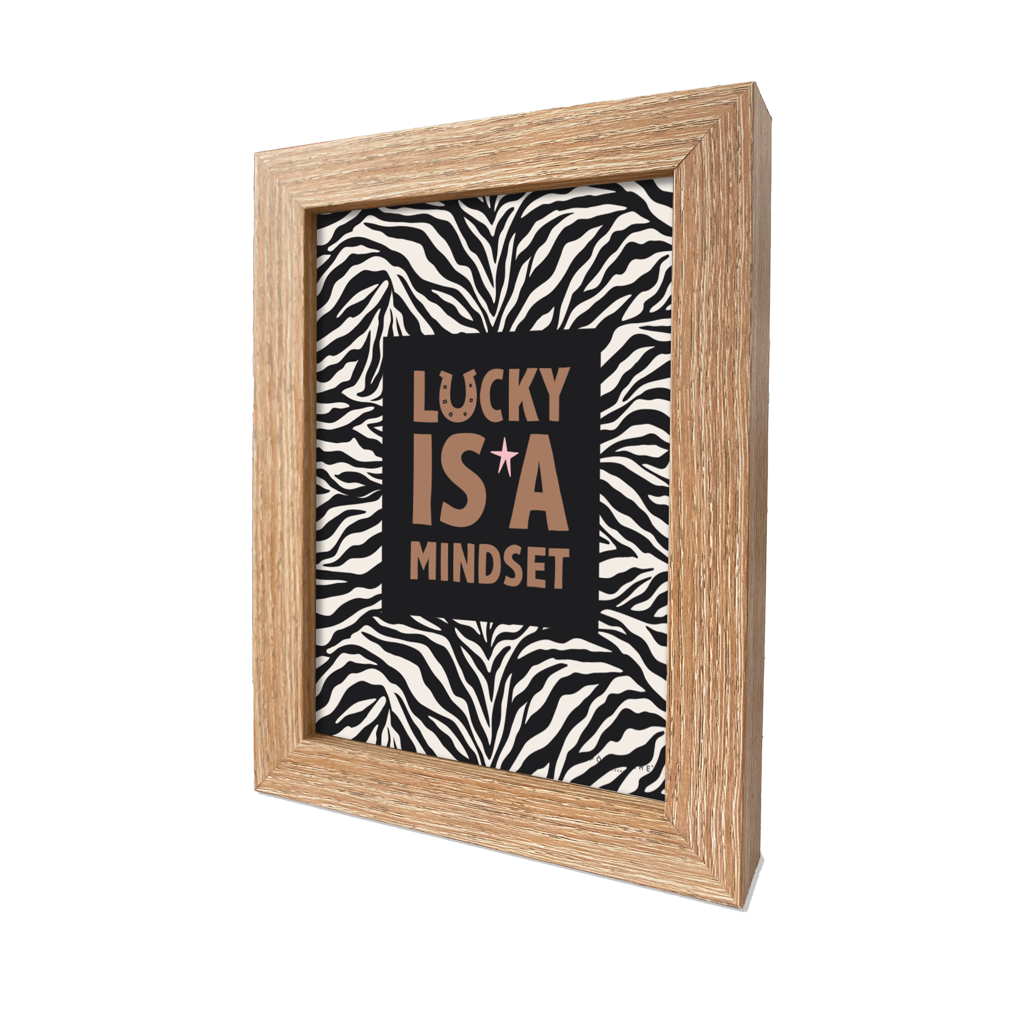 Carte postale message Lucky Mindset