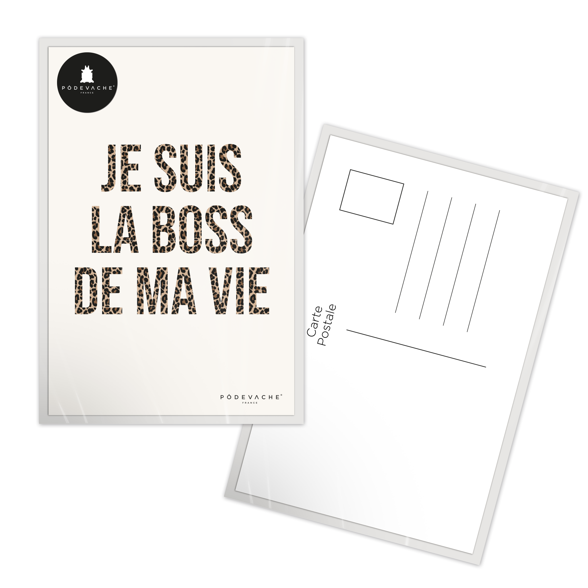 Carte postale message Boss