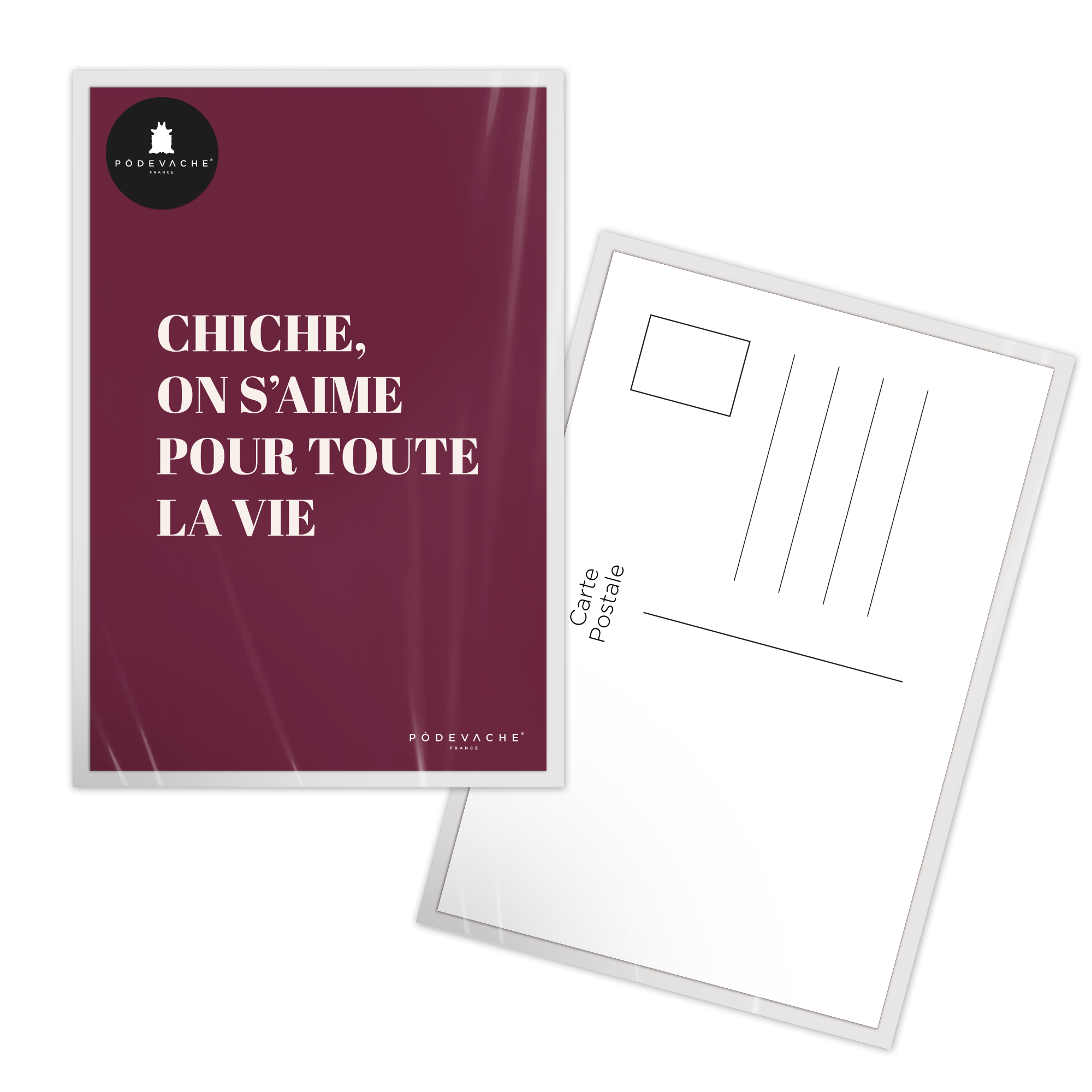 Carte postale message Chiche