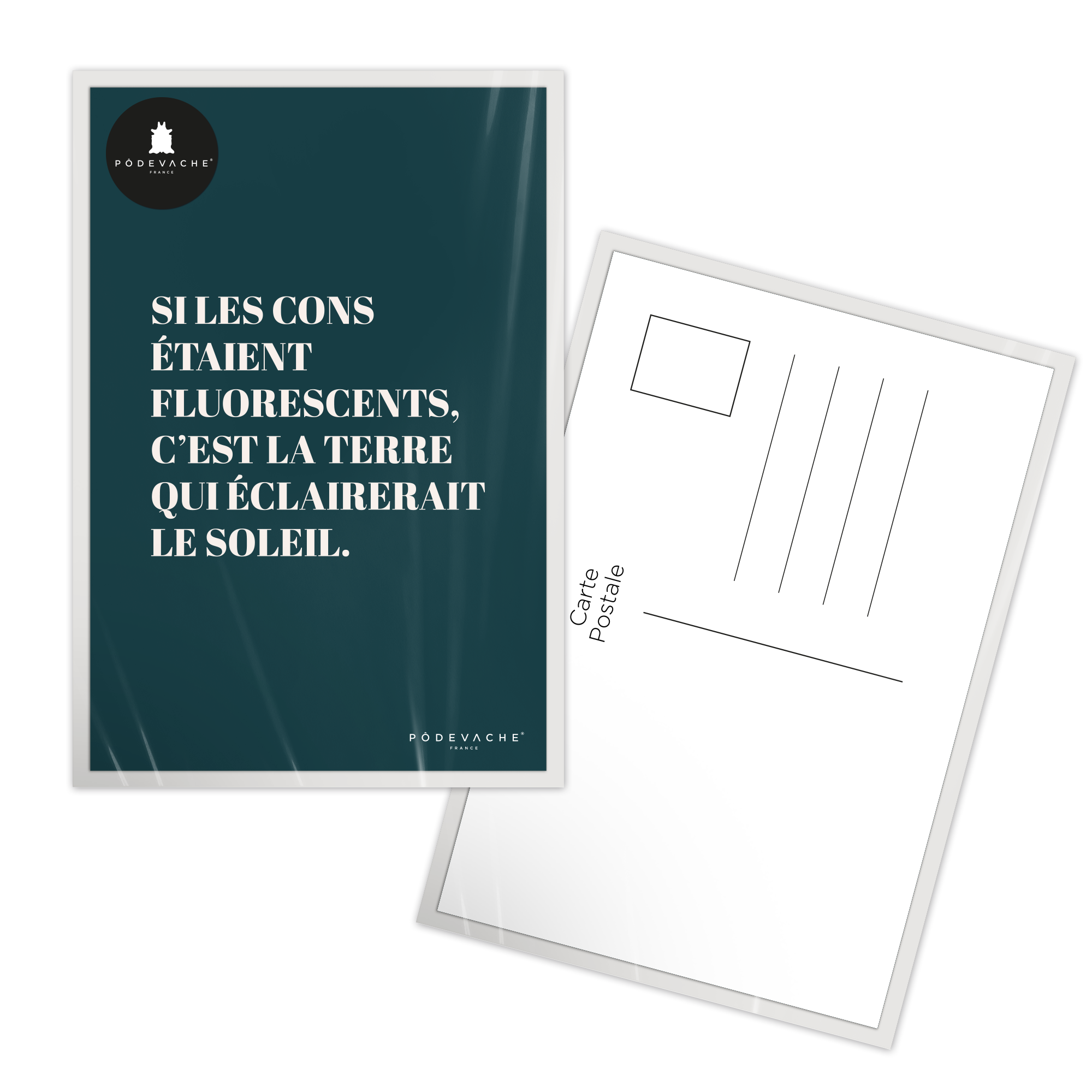 Carte postale message Fluorescents