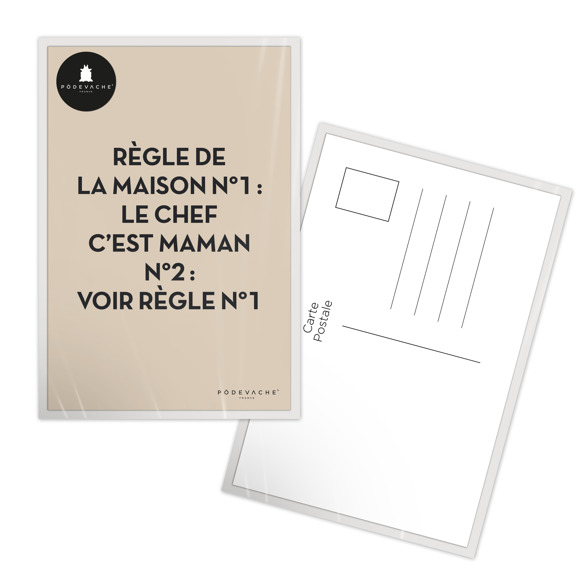 Carte postale message Règles