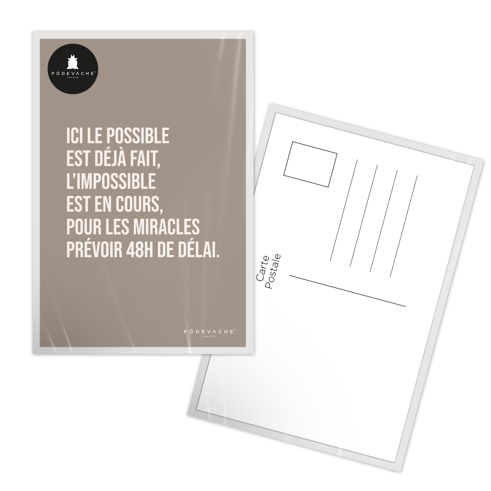 Carte postale message Miracles