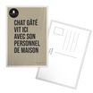 Carte postale message Chat
