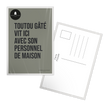 Carte postale message Toutou