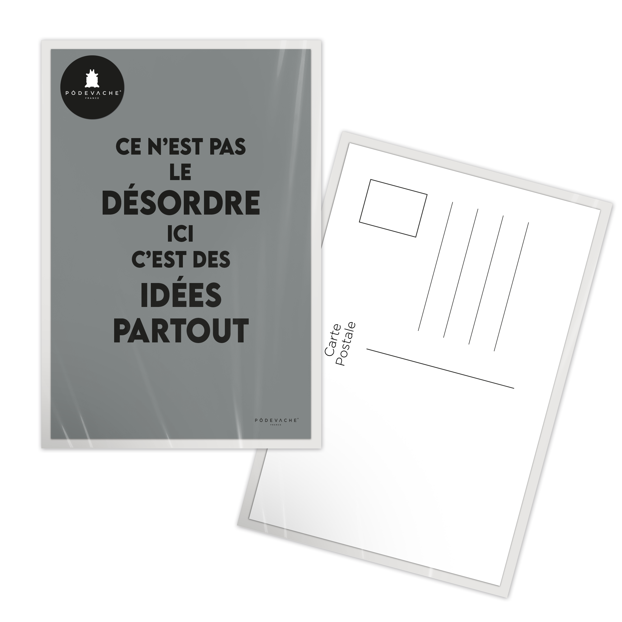 Carte postale message Désordre