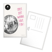 Carte postale en papier — modèle message Girls Fun