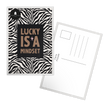 Carte postale message Lucky Mindset