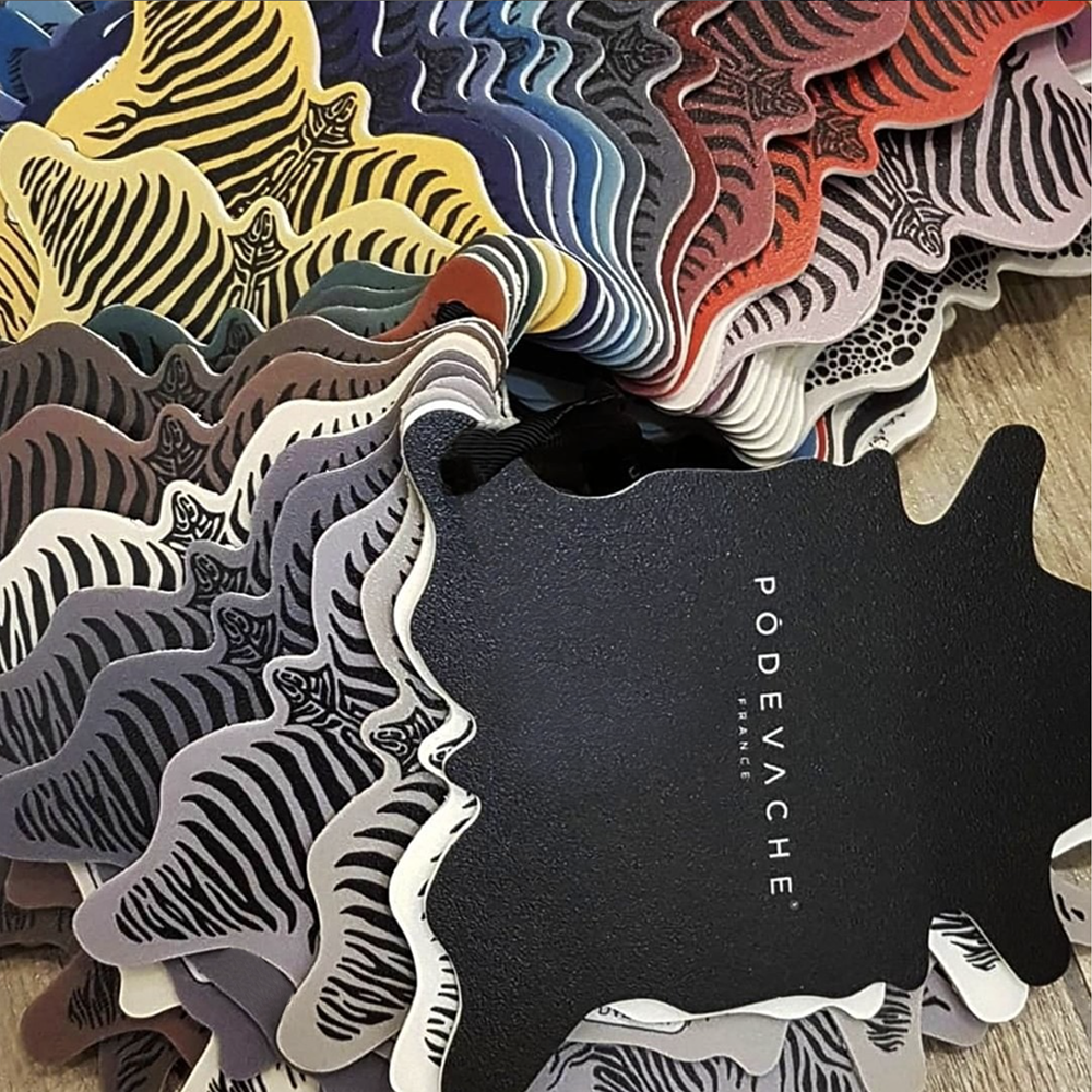 Zebra vinyl placemat