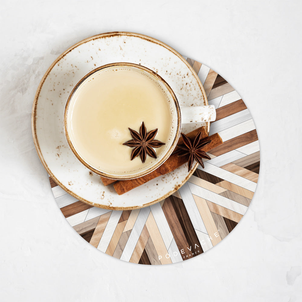 Lot de 6 dessous de verre vinyle Hoonah