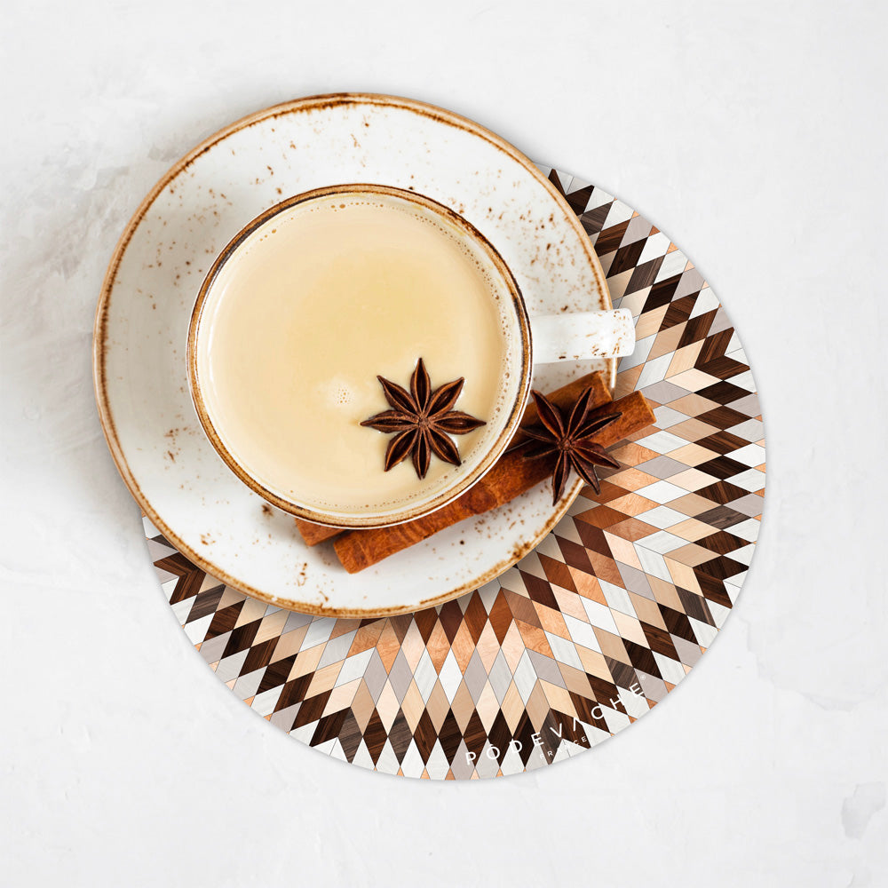 Lot de 6 dessous de verre vinyle Klawock