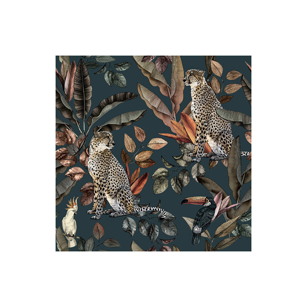 Lot De 6 Dessous De Verre Vinyle Jungle Sao Paulo