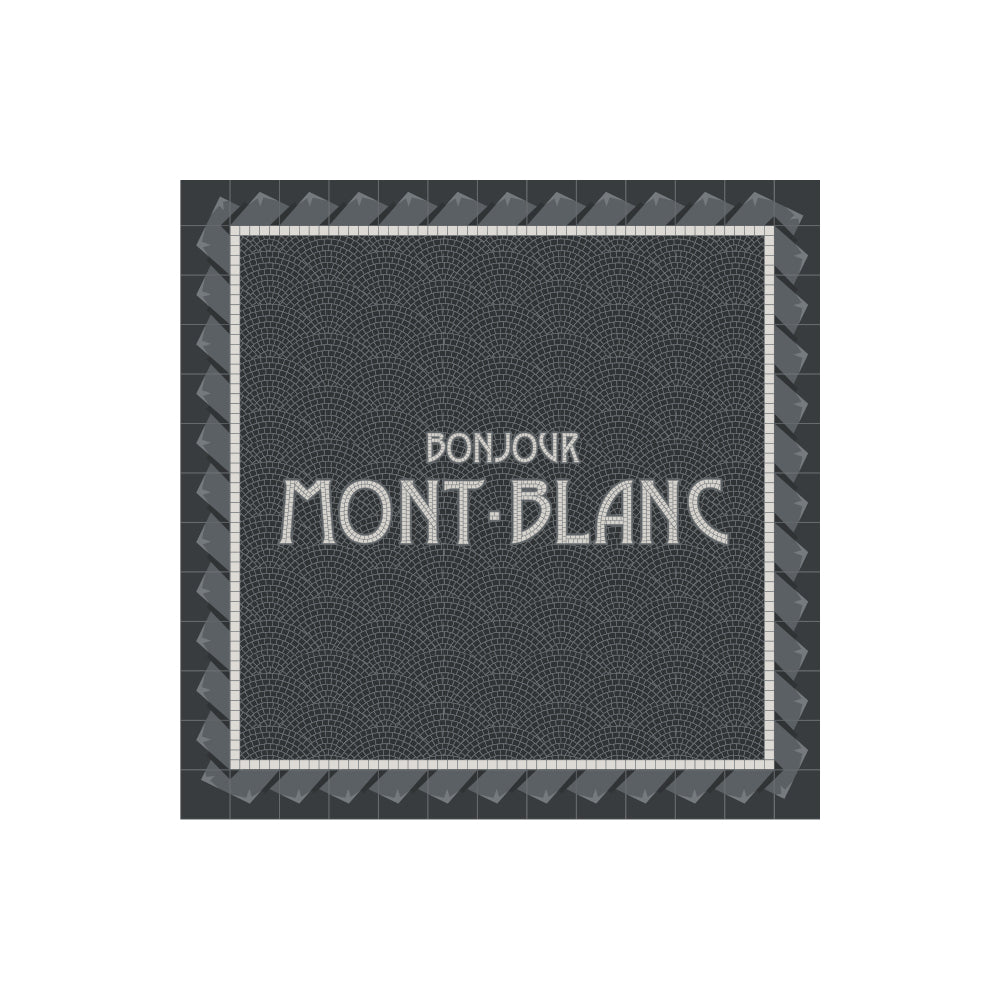 Set of 6 personalized vinyl coasters Mountain