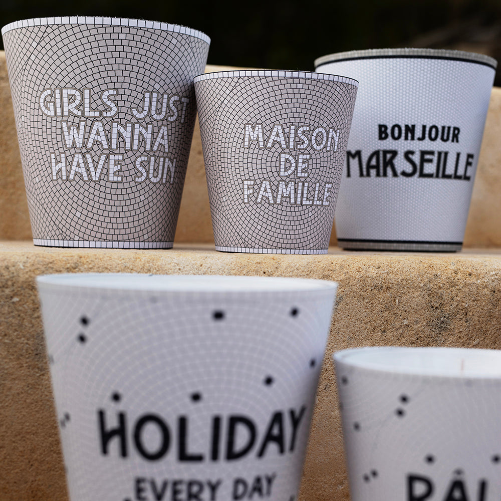 Personalized scented candle Halo Rosé - Almond / Lavender / Musk