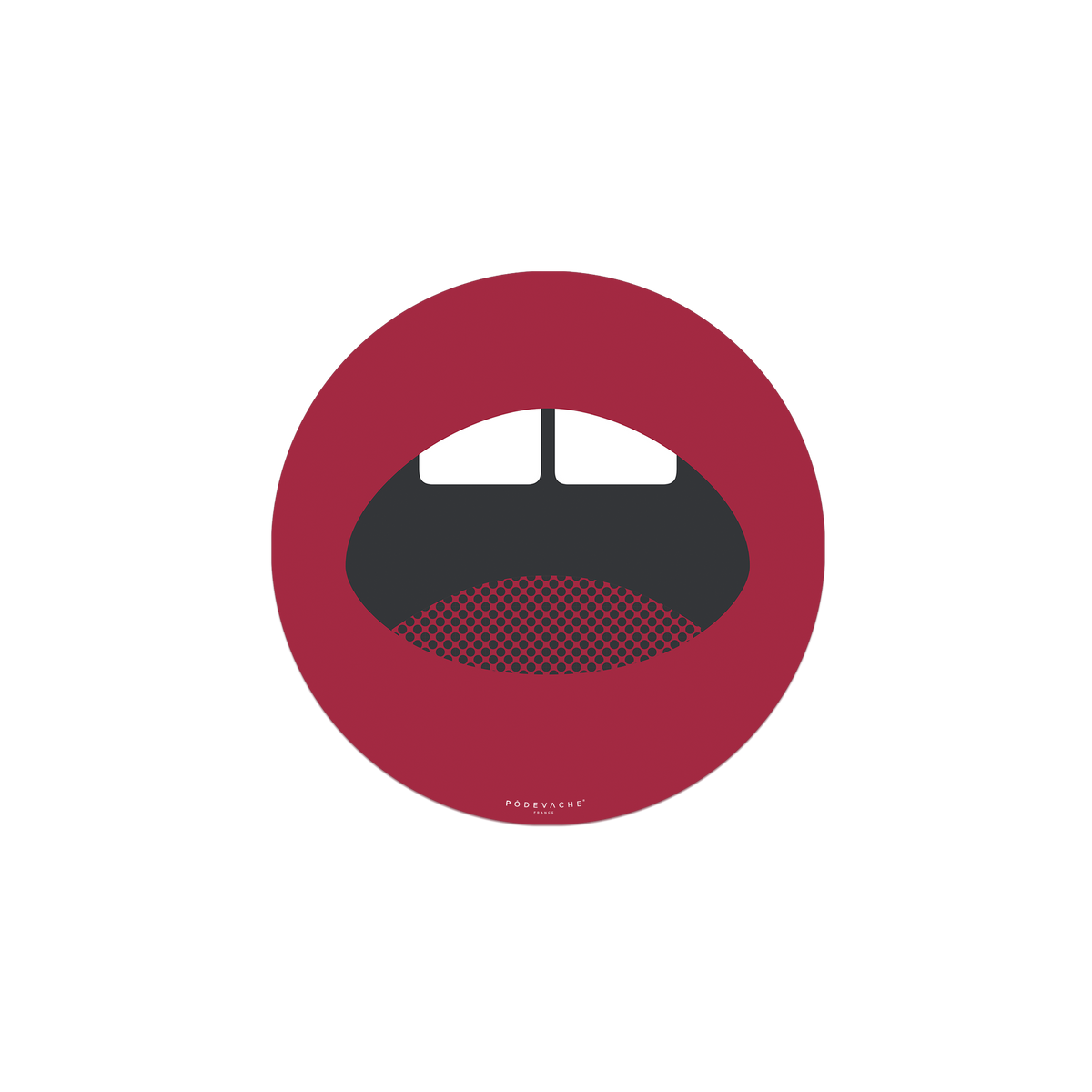 Tapis de souris en vinyle rond — modèle Lollipop