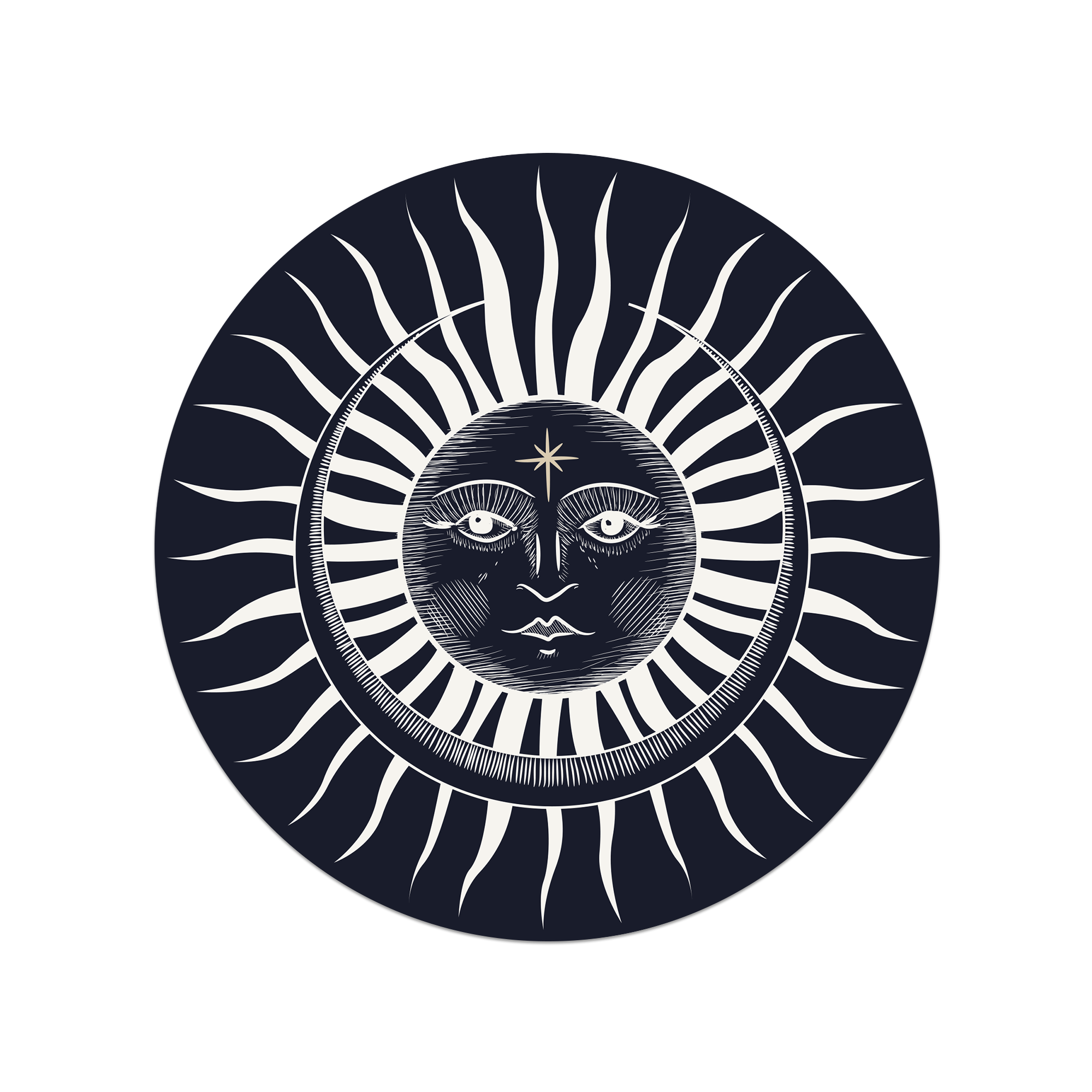 Set de table vinyle Soleil