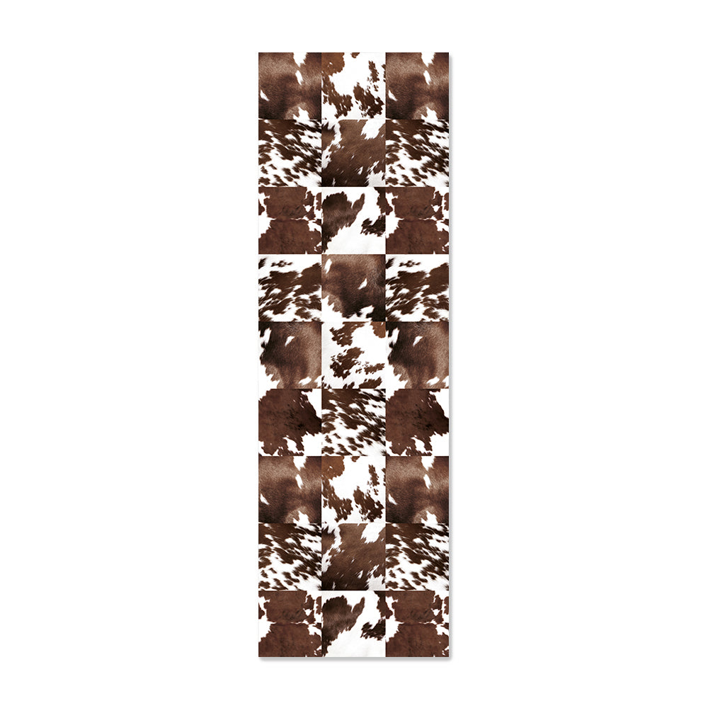 Cowhide vinyl rug