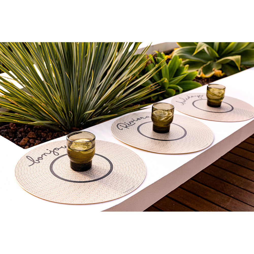 Set de table vinyle Kea Bonjour