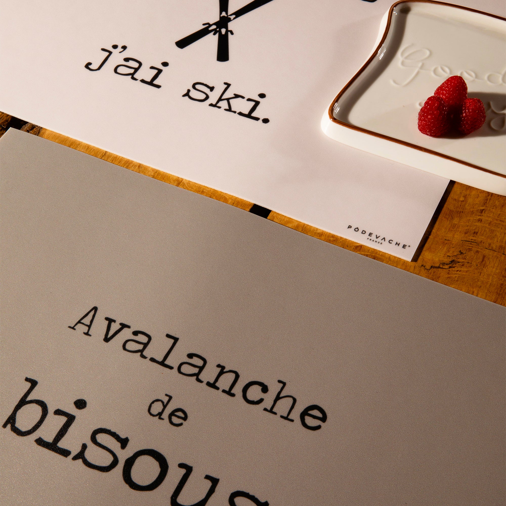 Mantel individual de vinilo avalancha