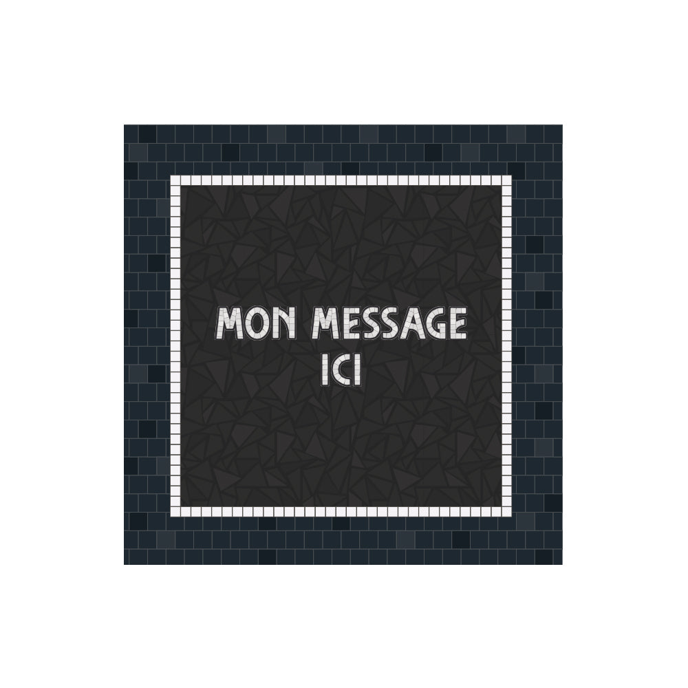 Lot de 6 dessous de verre vinyle personnalisés Metro Marine