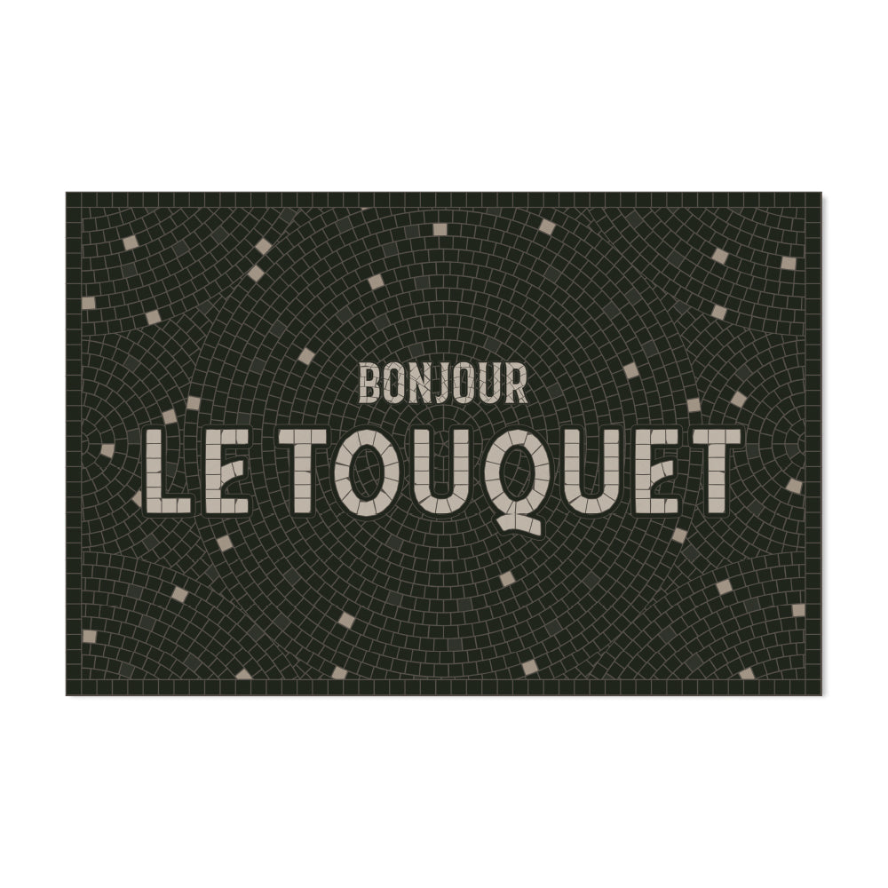 Tapis vinyle personnalisé Halo Kaki