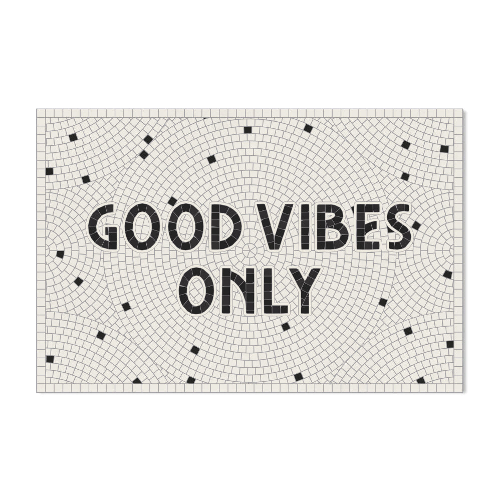 Tapis vinyle personnalisé Halo Blanc