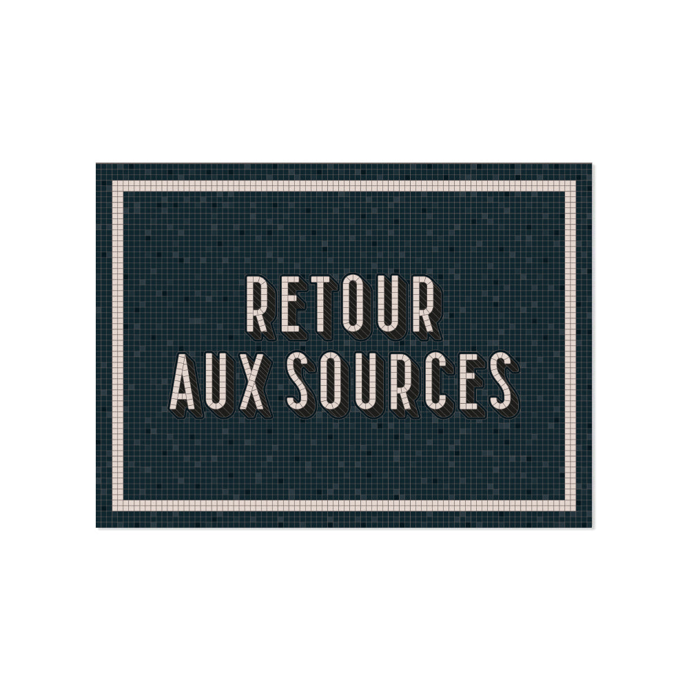 Retro Marine custom vinyl placemat