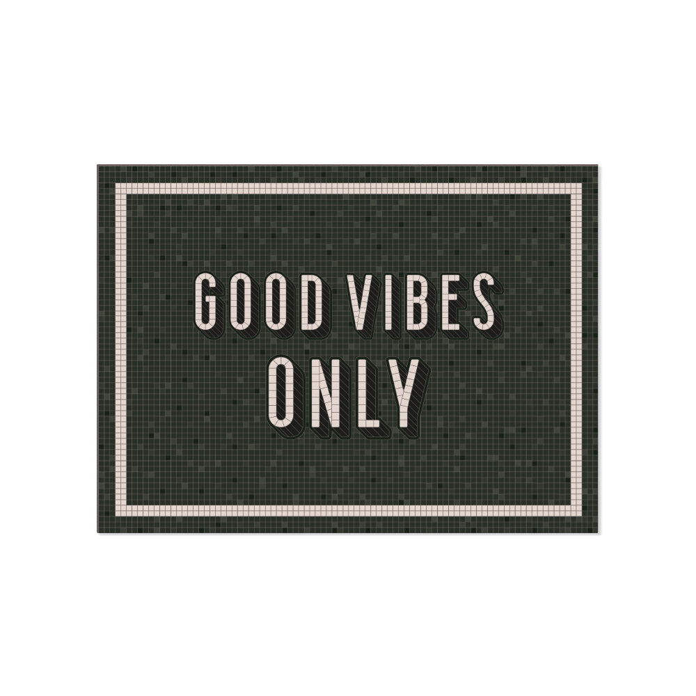 Personalized vinyl placemat Retro Khaki