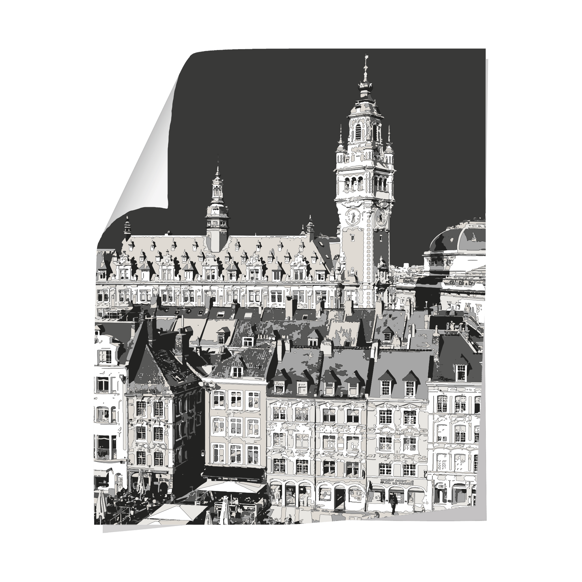 Papier peint panoramique Lille