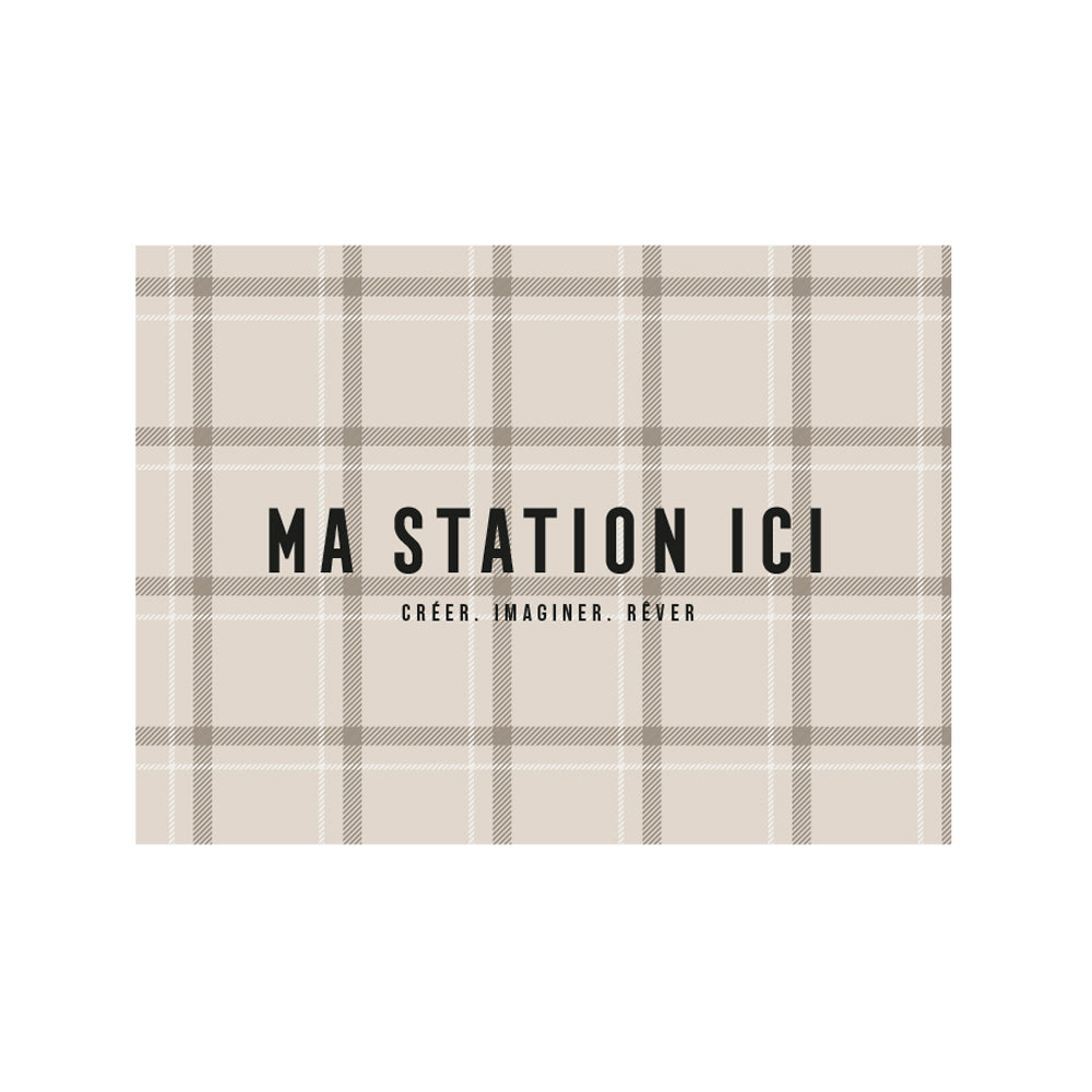 Lenno personalized vinyl placemat