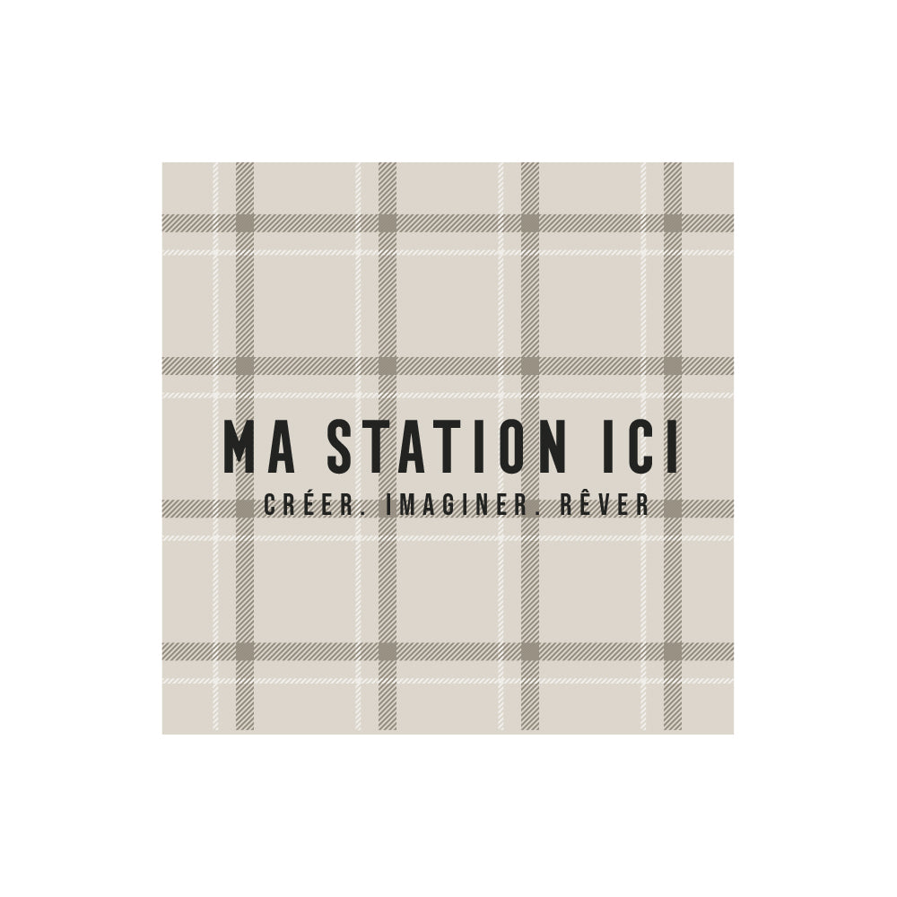 Set of 6 personalized vinyl coasters Lenno