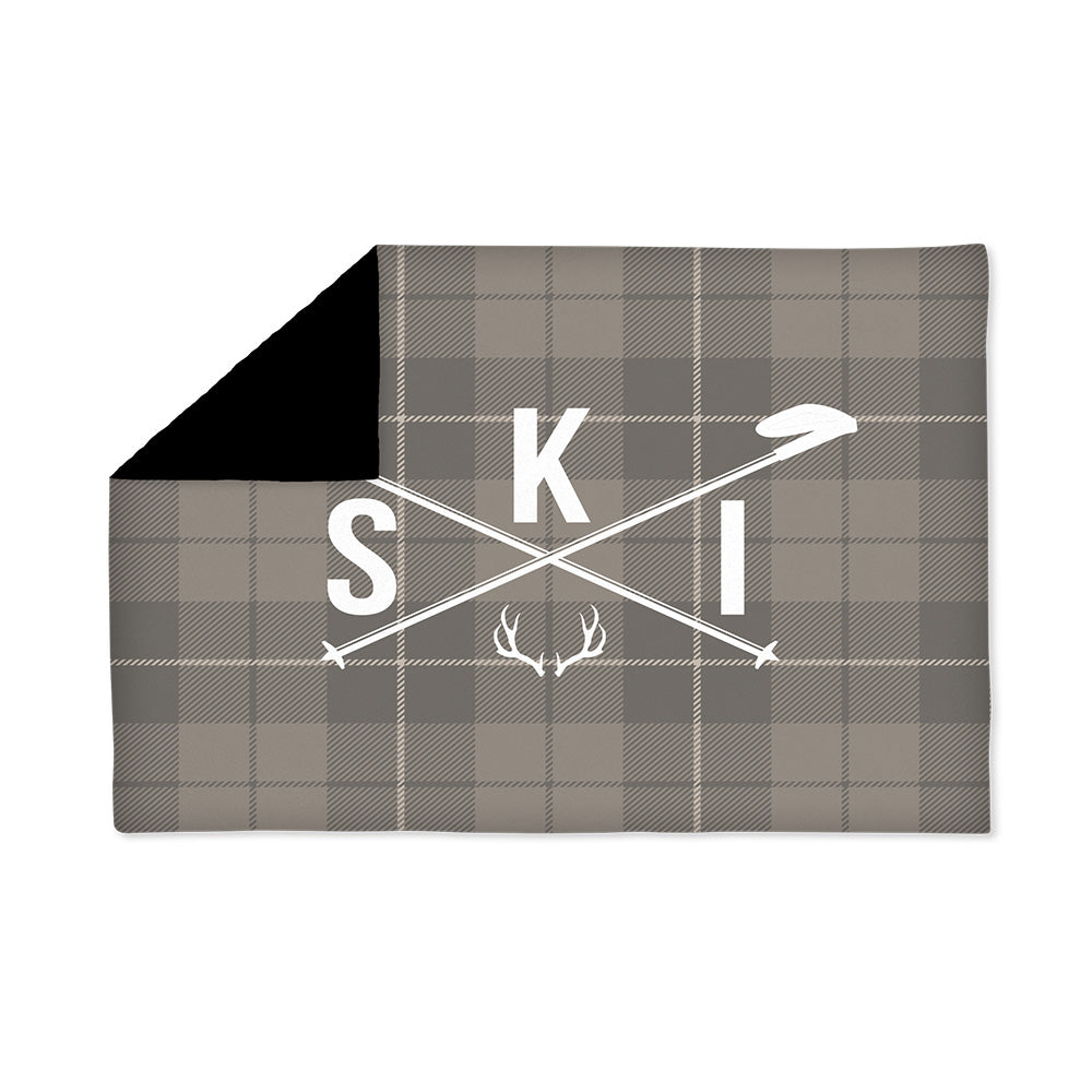 Plaid Velours Ski marron