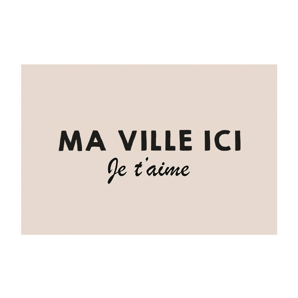 Avio Beige personalized vinyl rug