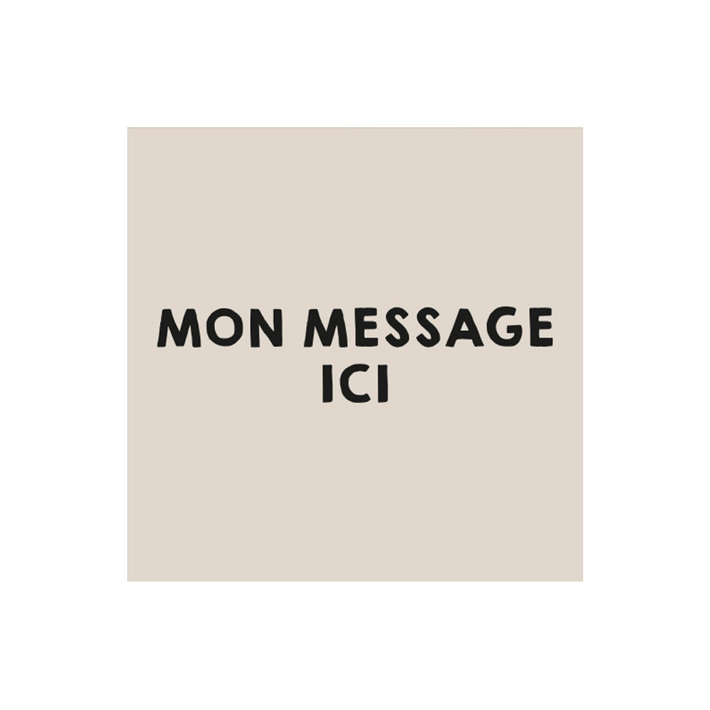 Set of 6 personalized vinyl coasters Avio Beige