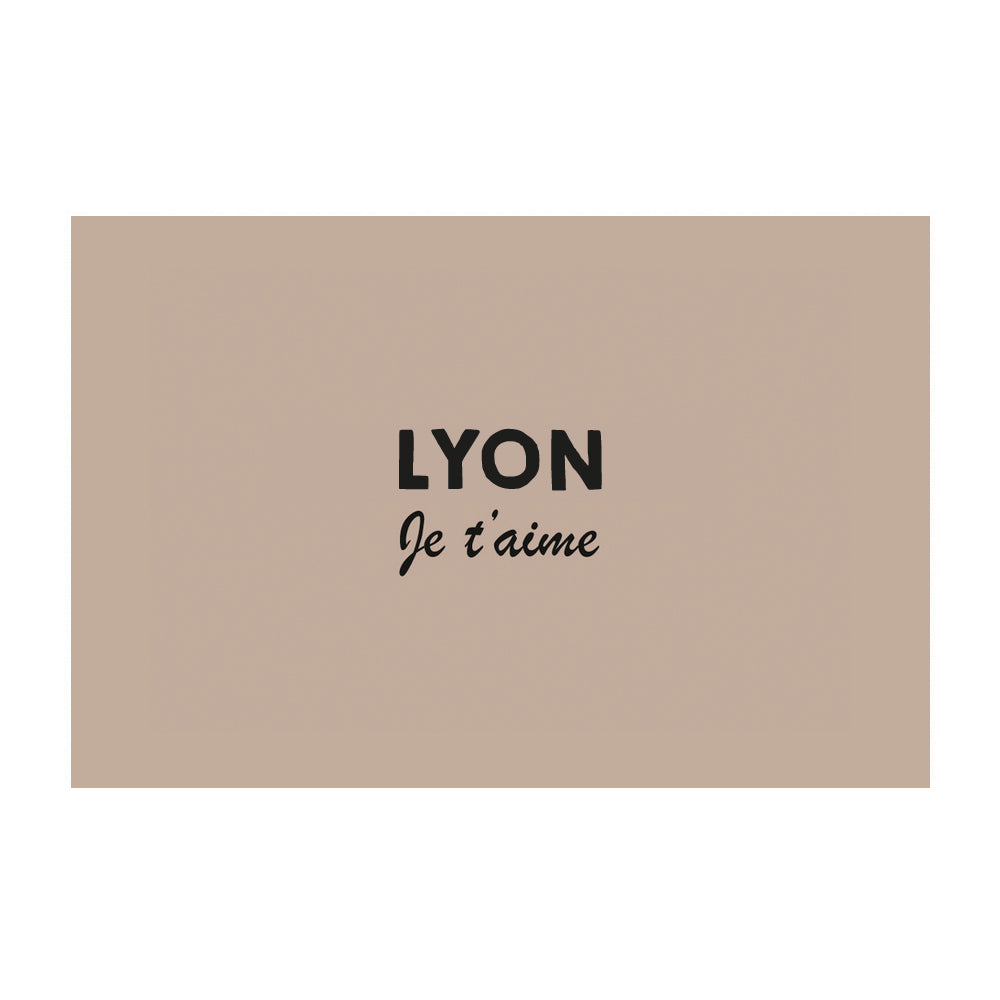 Avio Taupe personalized vinyl rug