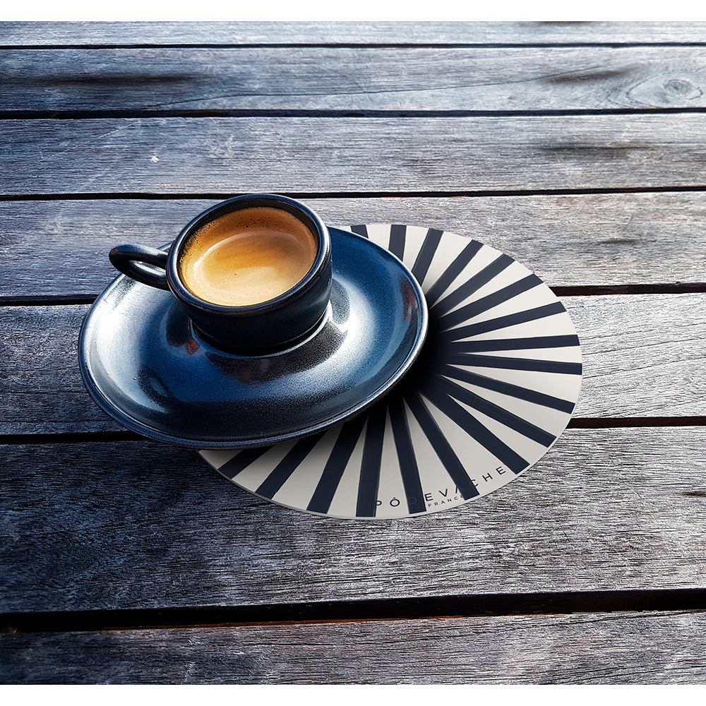 Lot de 6 dessous de verre vinyle Jaru