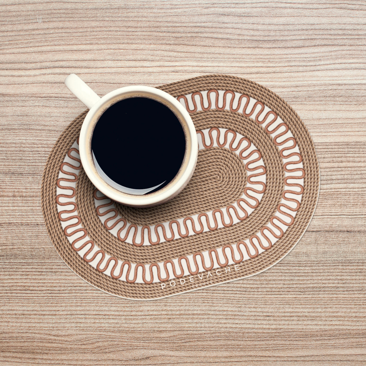 Set of 6 Sonhos vinyl coasters