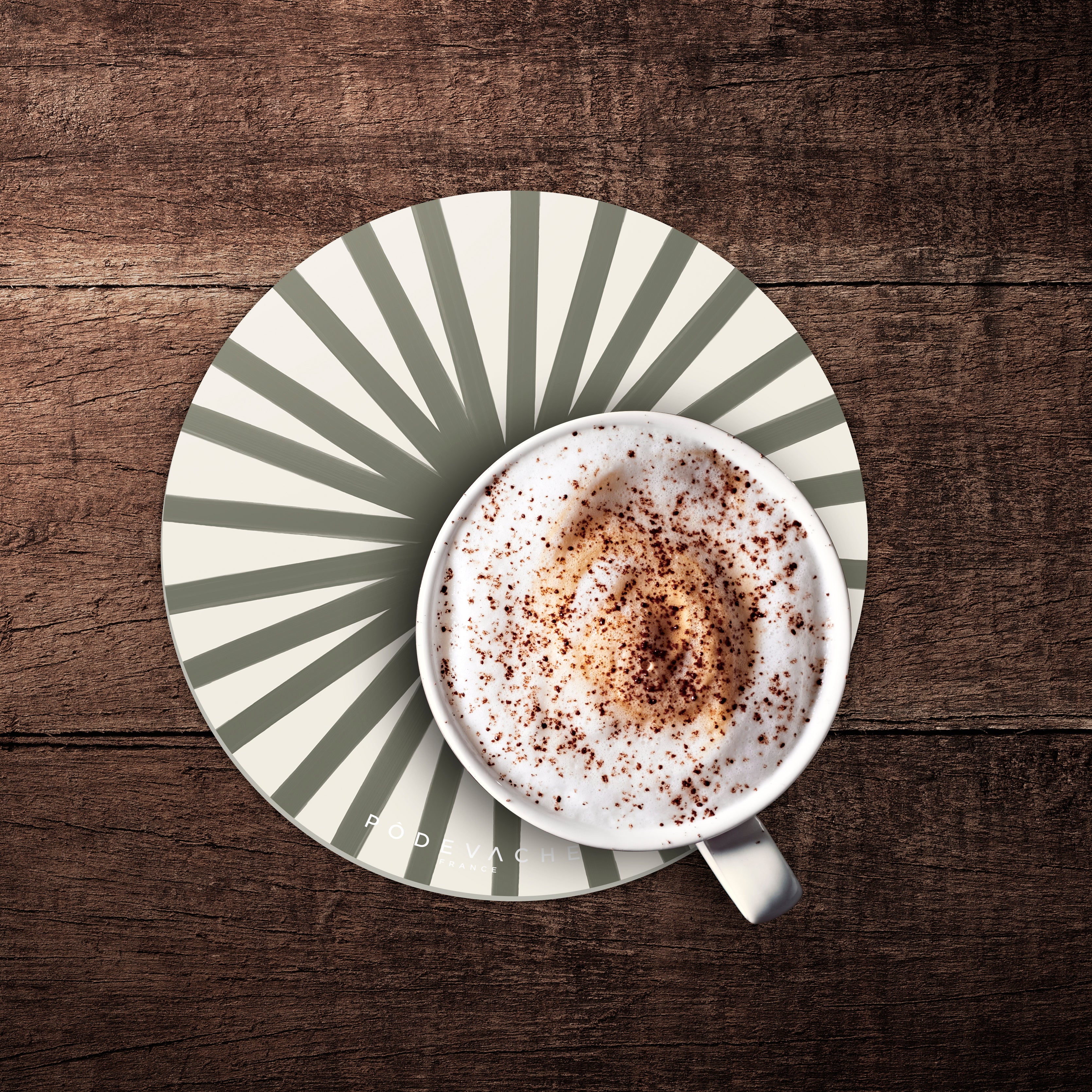 Lot de 6 dessous de verre vinyle Jaru