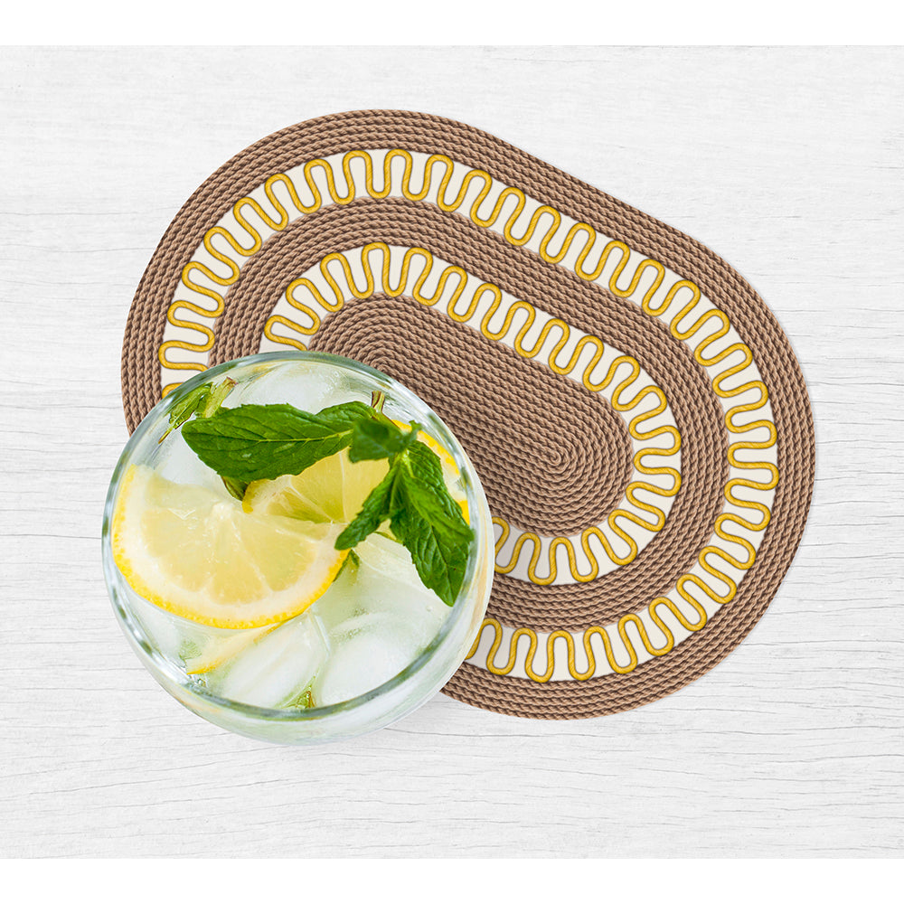 Set of 6 Sonhos vinyl coasters