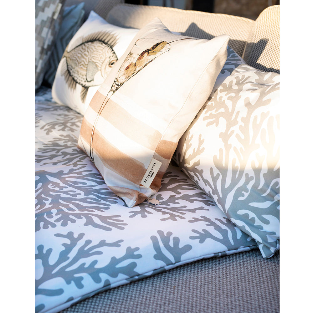 Kanali Beige sun lounger mattress