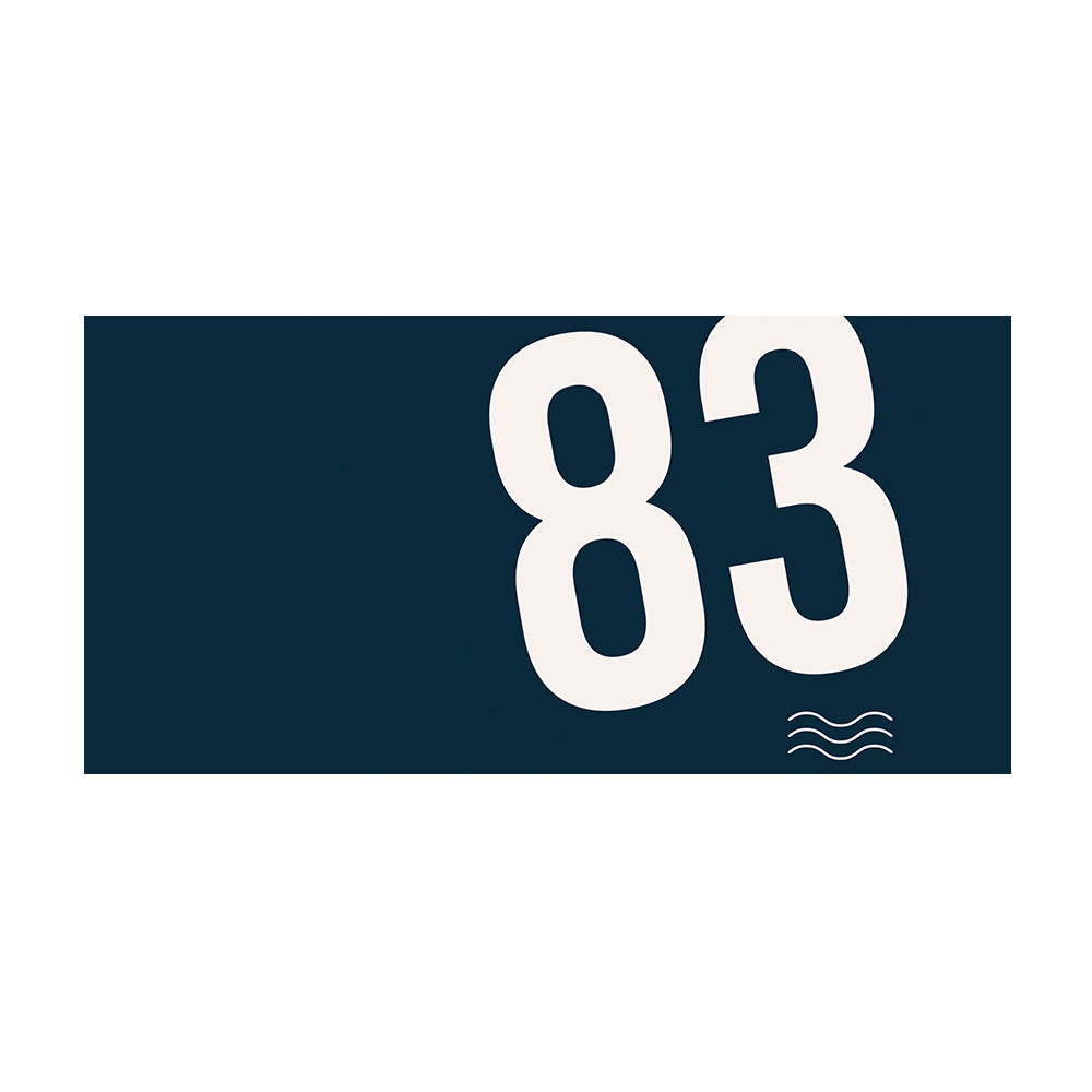 Personalized Patti Blue vinyl rug