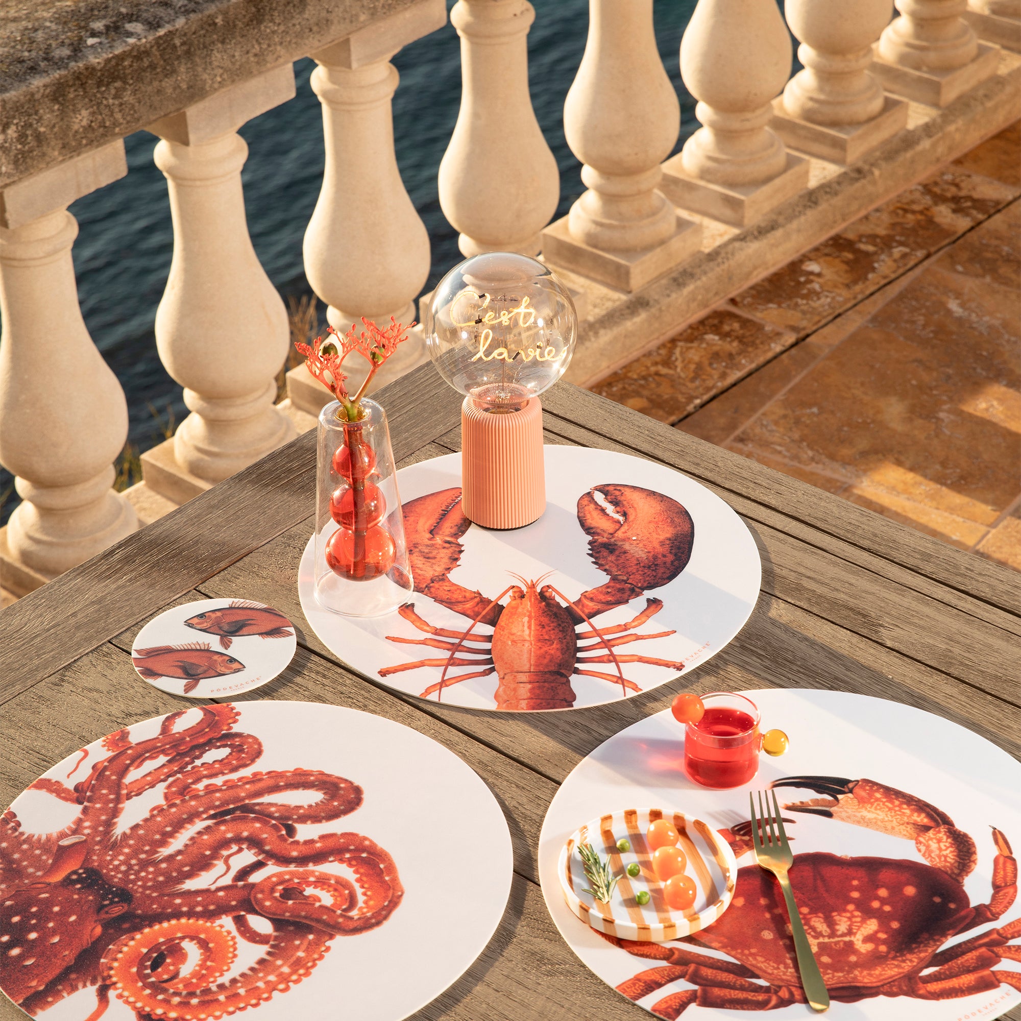 Aragosta vinyl placemat