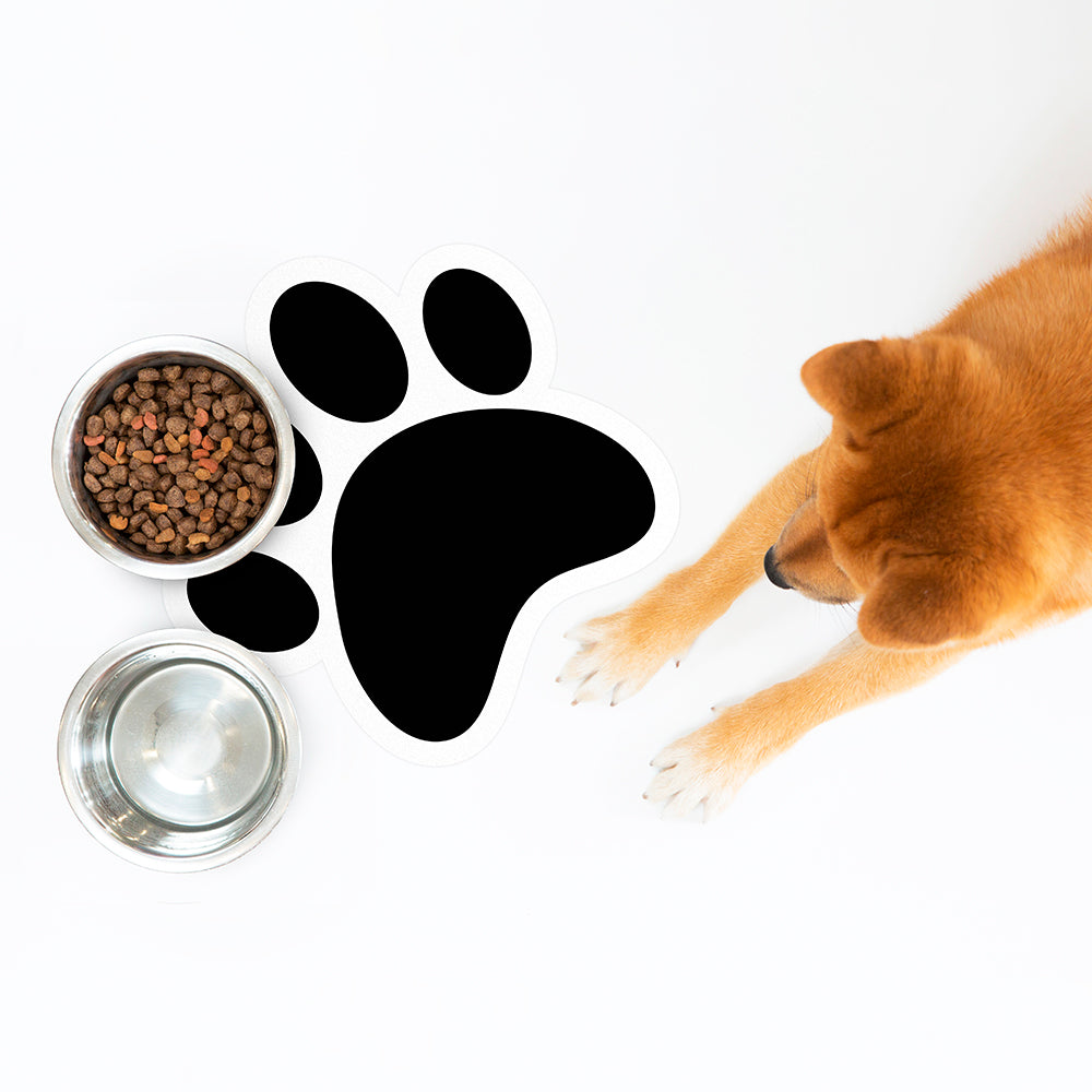 Tapis gamelle vinyle Paw