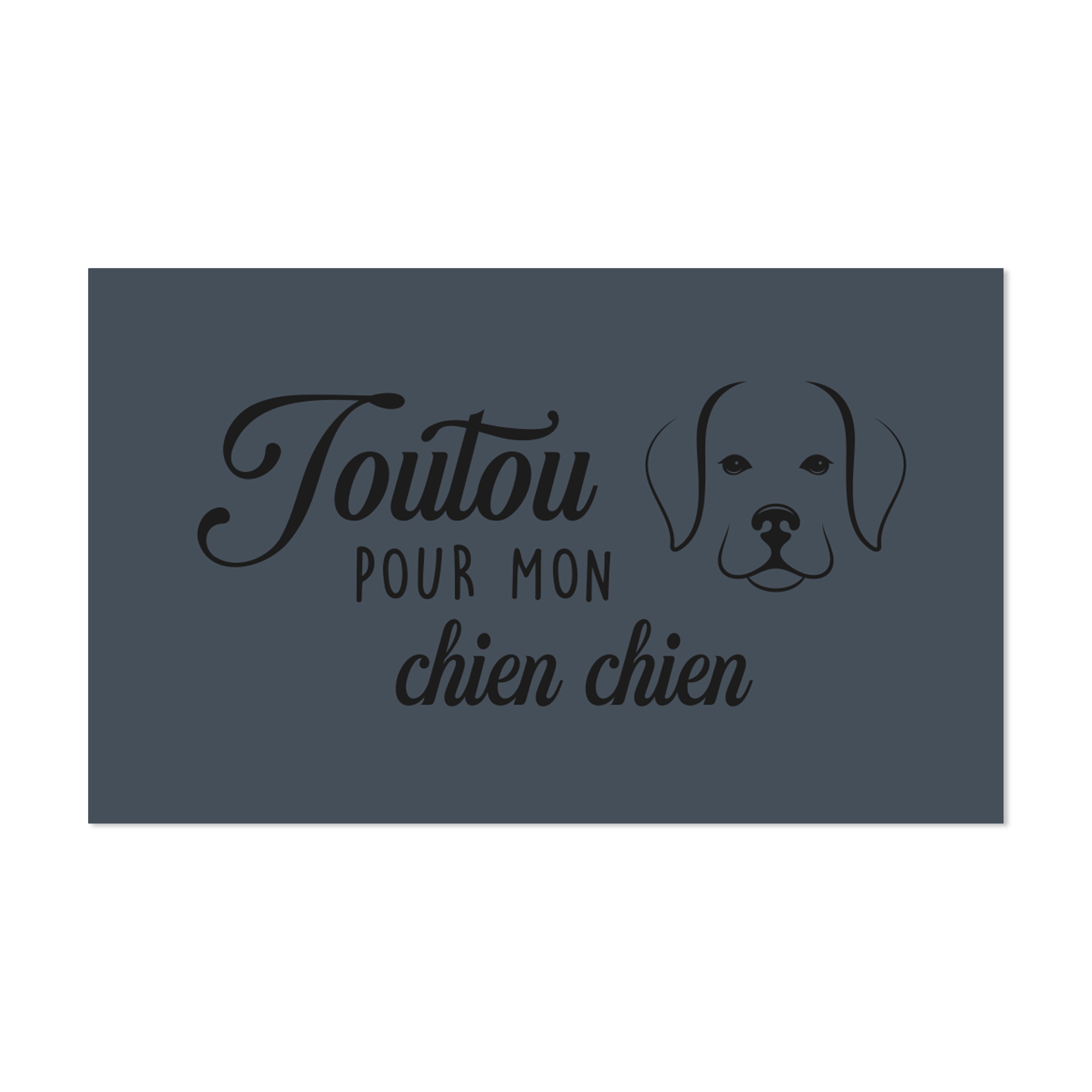 Tapis gamelle vinyle Toutou